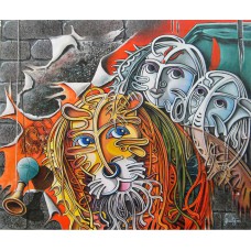 Abstract Durga Paintings